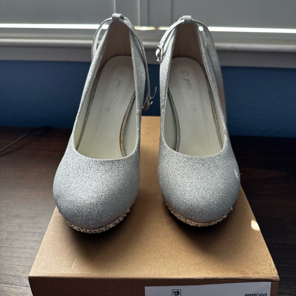 Silver heels